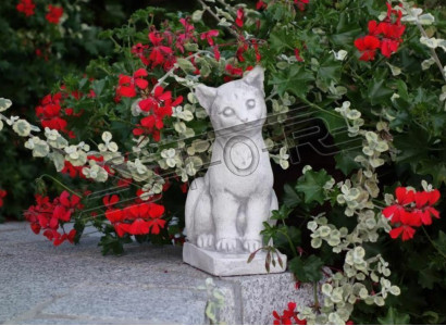 Garden Decoration Cat Decorative Patio Stone Figures Statue